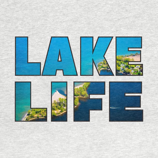 Lake Life - Great Lakes and Finger Lakes Aerial Design by CaptainHobbyist